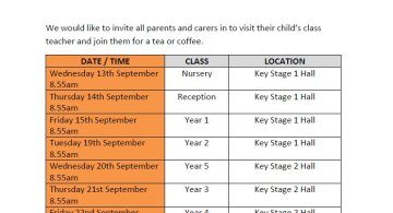 Parent Coffee Meetings - Sept 2023